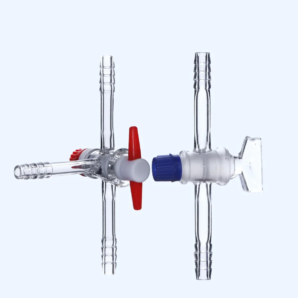 2.5/4/6/8mm rura 7/10/13mm króciec do węża prosta koszulka Boro. Szkło próżniowe zawór tłokowy kran Tap Lab Glassare eksperyment chemiczny