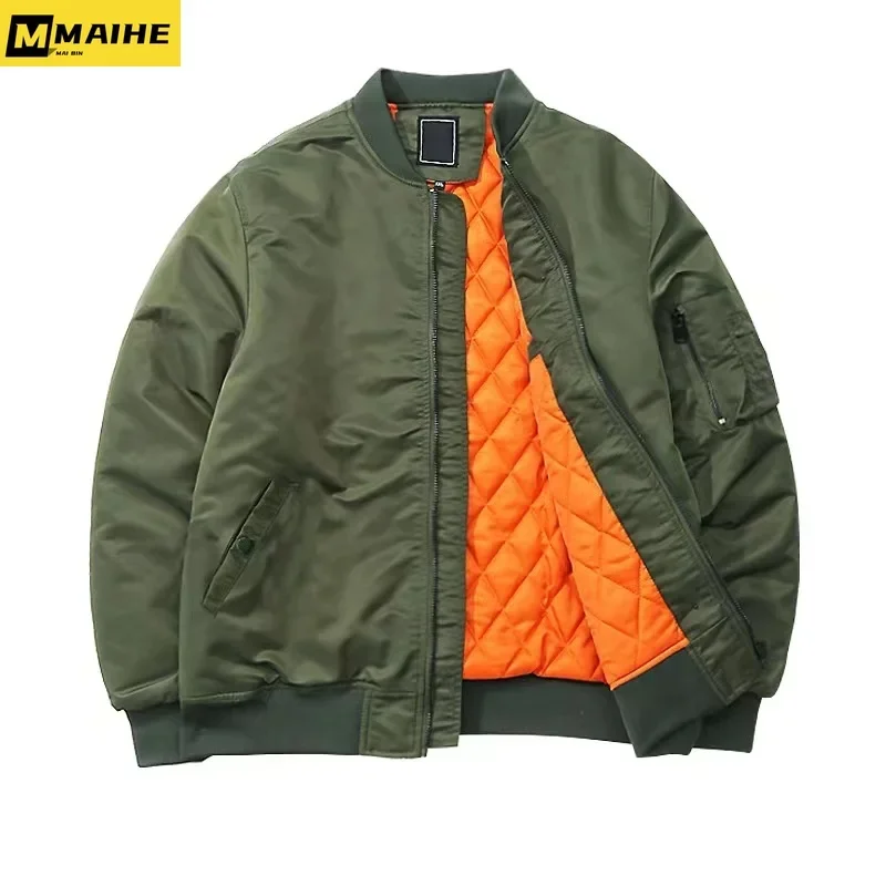 

Mens 2025 New Jacket Thickened Outdoor Camping Windproof Warm Parka Classic Baseball Collar Lightweight Winter Windbreaker