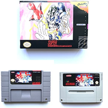 Warriors Legend of the Blue Dragon The Two Heroes game cartridge For snes ntsc pal video game