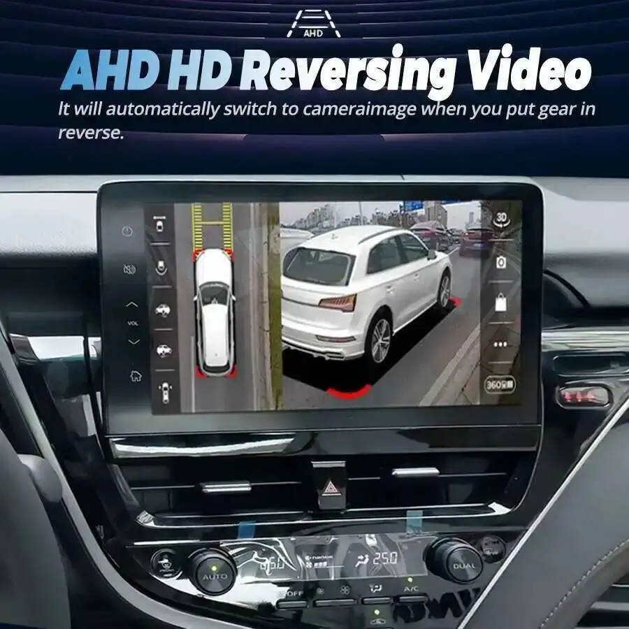 راديو سيارة أندرويد 14 لسيارة تويوتا كامري 2021-2023 كوالكوم Autoradio 4G LTE نظام تحديد المواقع ستيريو QLED DSP DVD اللاسلكية Carplay Auto BT 11.5" #3