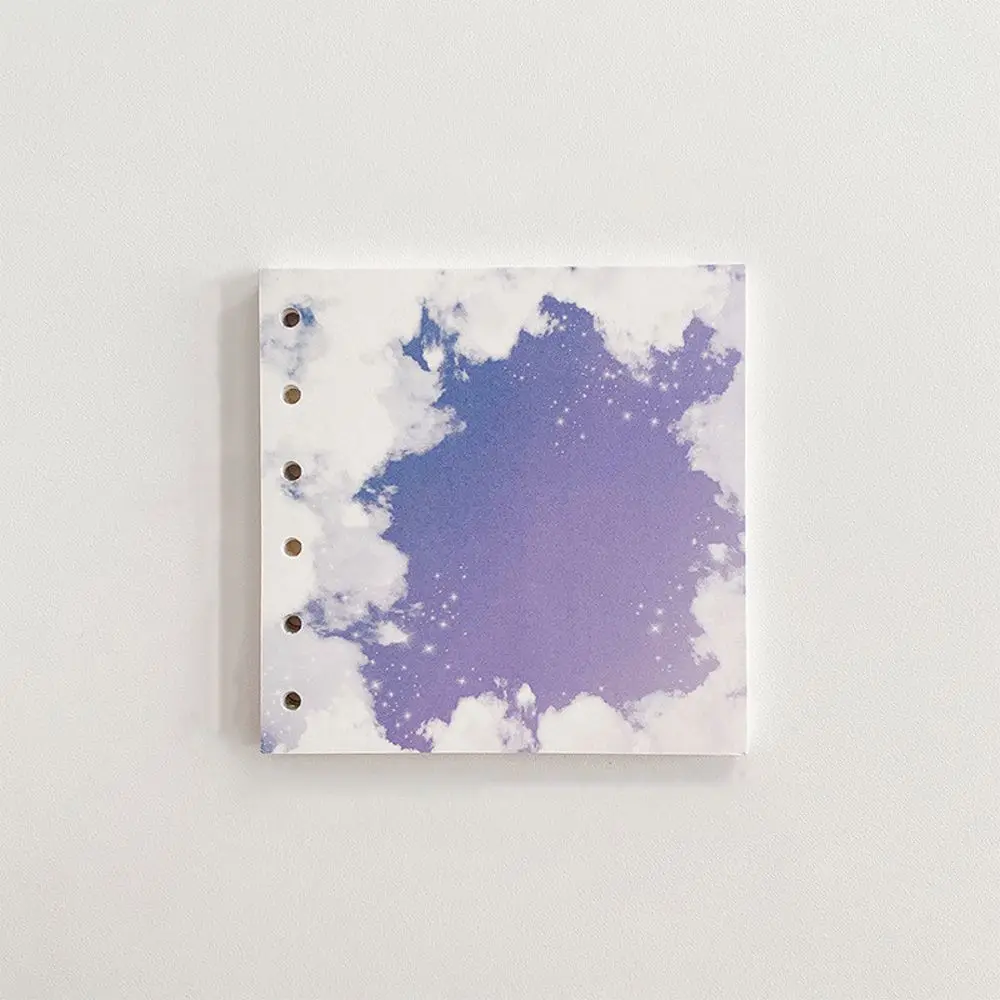 

School Supplies Stationery Card Book Agenda A7 Notebook Square Loose Leaf Glitter Journals Photo Collect Book Binder Notebook