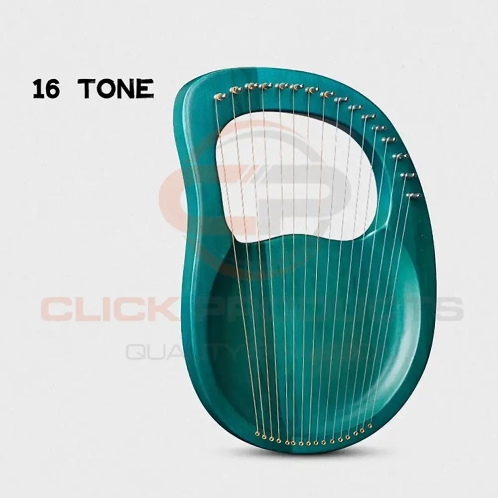 

Lyre Harp Box Lyre Harp Spruce Topboard Mahogany Backboard String Instrument with Tuning Wrench Strings