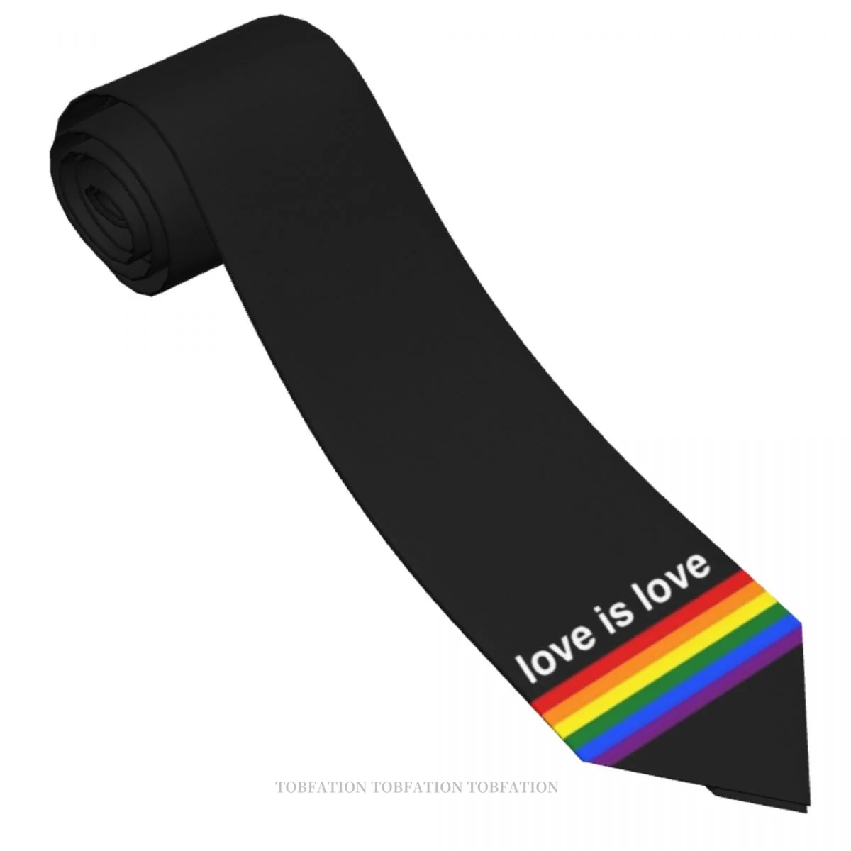 Love Is Love LGBT Pride Men Ties 3D Printed Hip-Hop Street Business Wedding Party Shirt Accessories