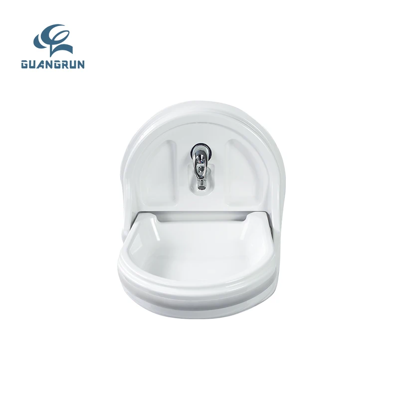GUANGRUN Foldable Acrylic Wall-Mounted Folding Sink for Camper Parts RV Caravan Yacht Boat Hospital School Bathroom GR-Y331