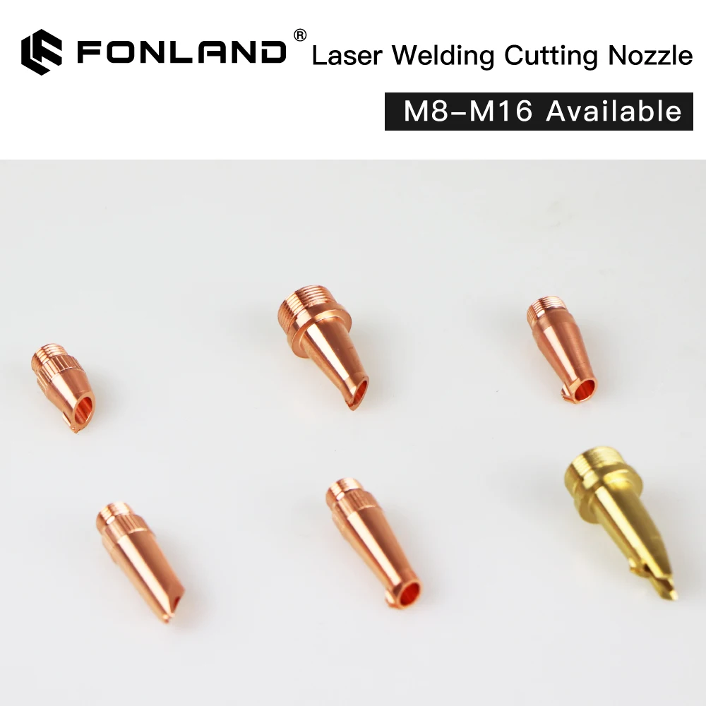 Foland Hand-held Laser Welding Cutting Nozzle M8 M10 M11 M16 Mount Thread with Wire Feed for 1064nm Laser Welding Machine