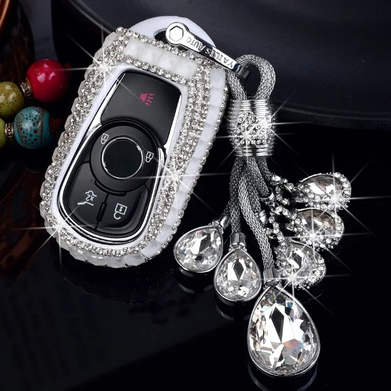 

Fashion Sparkling Diamond For Car Key Cover Buick Encore Envision Excelle Lacrosse Regal Verano GX GL6 GL8 Captiva Trax Llavero