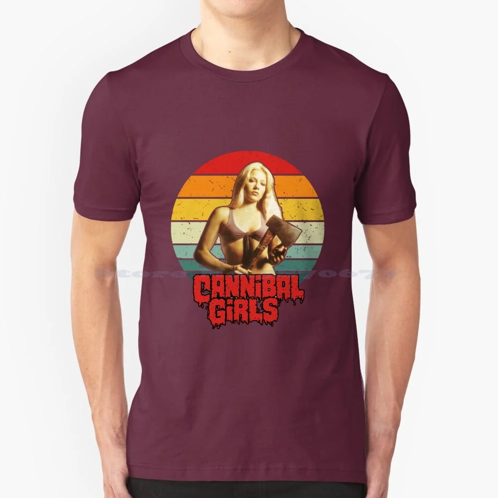 Cannibal Girls Retro Movie T Shirt 100% Cotton Tee Cannibal Girls Vampire Living Dead Movie Christmas Monster Funny Halloween