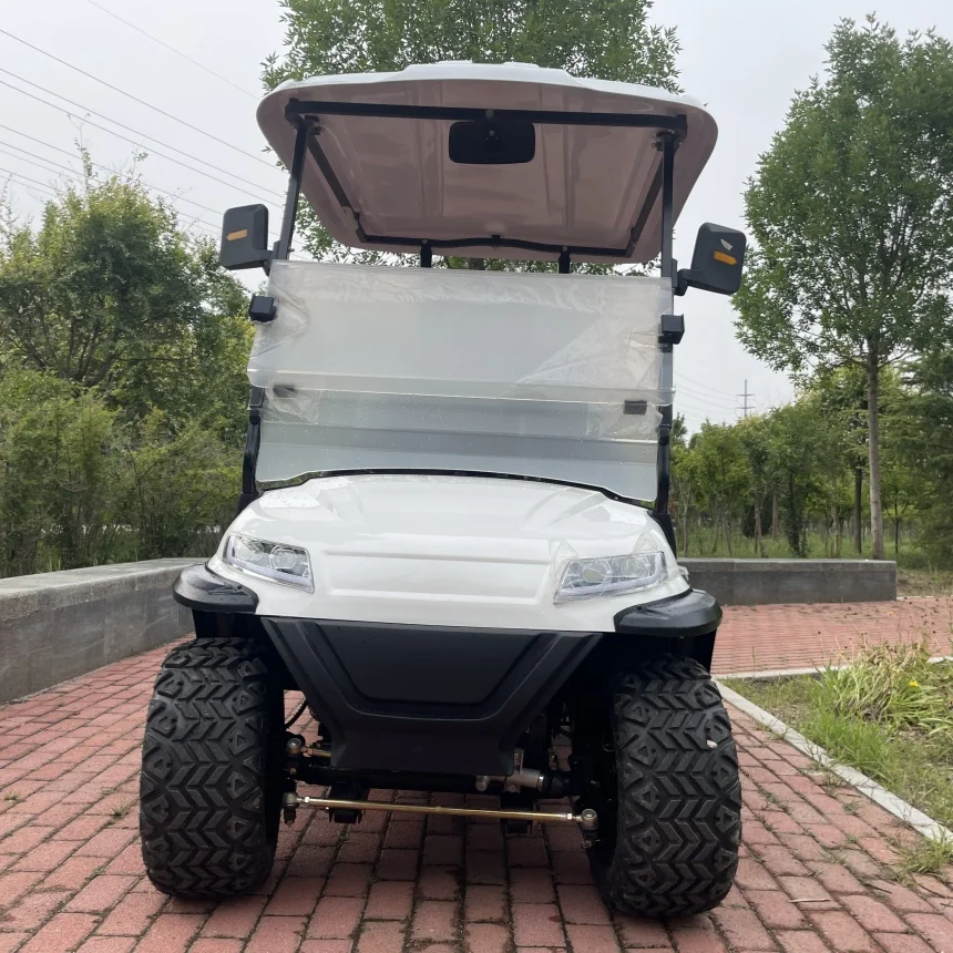 Factory Wholesale New Design Luxury Electric Golf Cart MacPherson Suspension High Chassis 48V 72V Lithium Battery Golf Cart