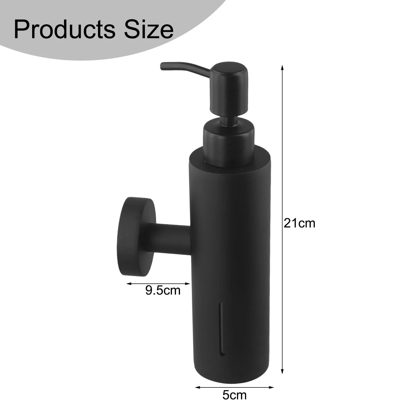 Convenient Soap Dispenser Wall Mounted Dispenser Black And Silver Options Large Capacity Stainless Steel Material