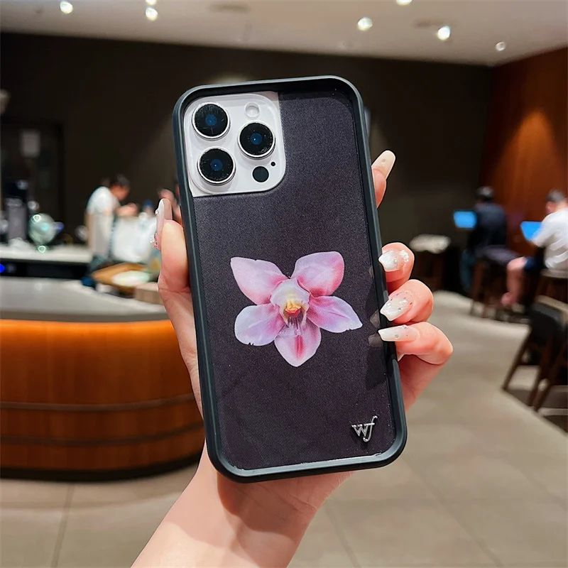 Wildflower Orchid Lila Moss Phone Case For iPhone 17 16 15 14 13