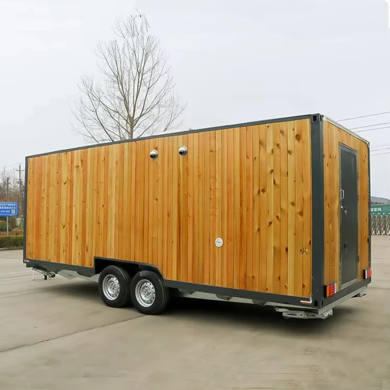 Street Food Cart Fast Food Trucks Mobile Food Trailer Shipping Container Kitchen Fully Equipped Mobile Restaurant Customizable view 5