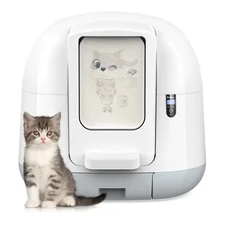 Automatic Self Cleaning Cat Litter Box Smart Fully Enclosed Automatic Deodorization Cat Toilet Electric Cats Litter Box Arenero