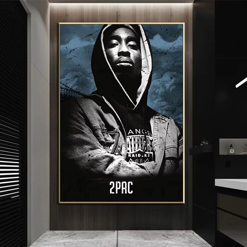 Tupac Shakur Wall Art Poster Hip Hop The B.I.G Biggie 2PAC Canvas Painting Prints Rapper Singer Picture For Living Room Decor