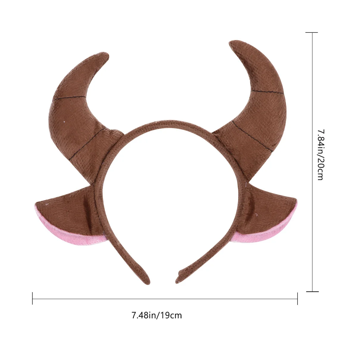 2 pezzi orecchie di mucca fascia per animali bambino roba natalizia panno di capra corno copricapo costume