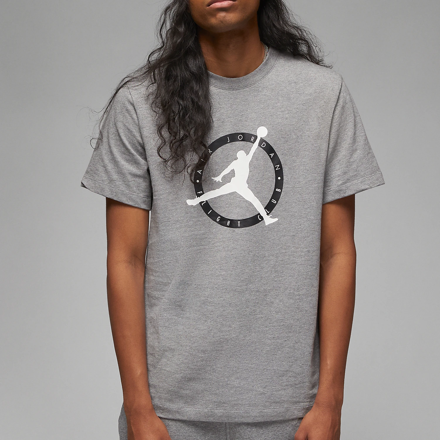 

Мужская повседневная дышащая футболка Nike Authentic JORDAN с круглым вырезом и принтом, с короткими рукавами, DV8437-091