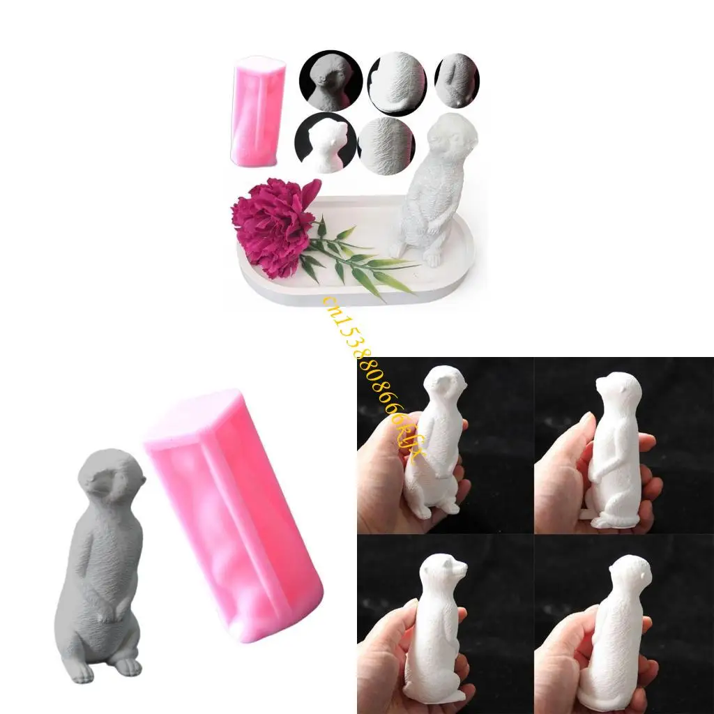 

Silicone Meerkats Shaped Mold for Handmade Enthusiasts Aromatherapyies Mould Practical Craft Classroom Supplies 066C