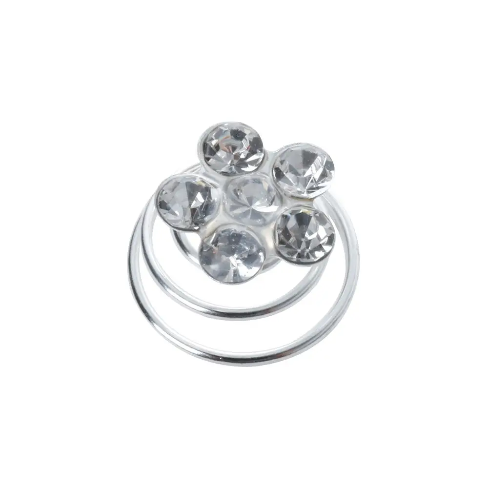 

12pcs Fashion Hair Accessories Rhinestone Hair Pins Bride Headdress Spiral Twist Clips Headwear