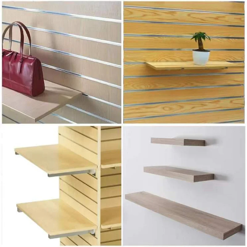 Custom MDF personalizado Slatwall Display Shelf, 12*48 Polegada