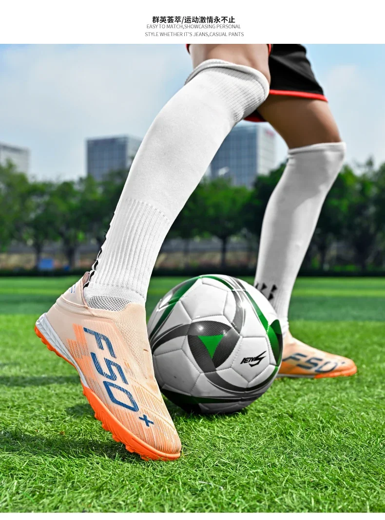 Neue ultraleichte Fußballschuhe für Herren, hochwertige, stark nachgefragte, professionelle Unisex-Fußballschuhe für Damen, TF/FG-Fußballstiefel, Futsal-Sneaker – Detail 17