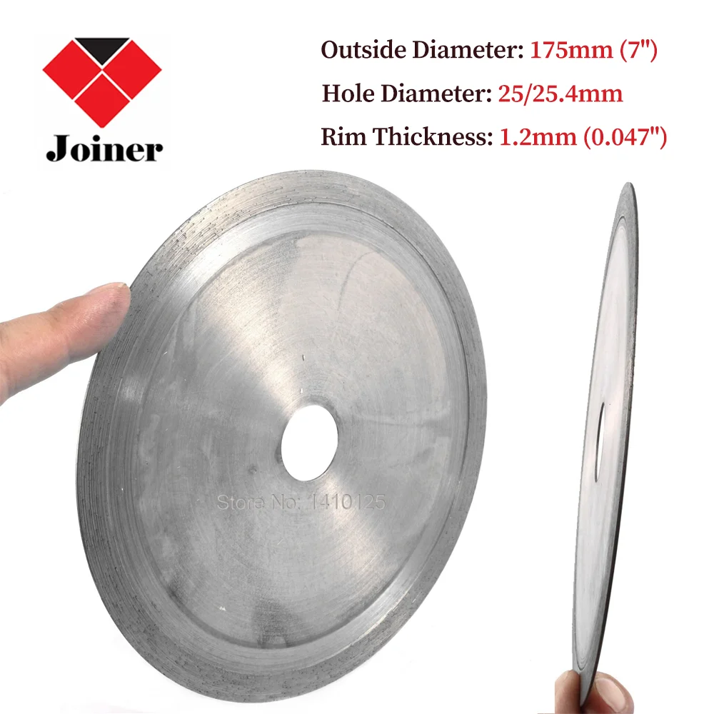 

175mm 7" inch SINTERED Diamond Lapidary Saw Blade Rock Slab Trim Cutting Jewelry Tools for Stone Glass Gemstone Agate Jasper