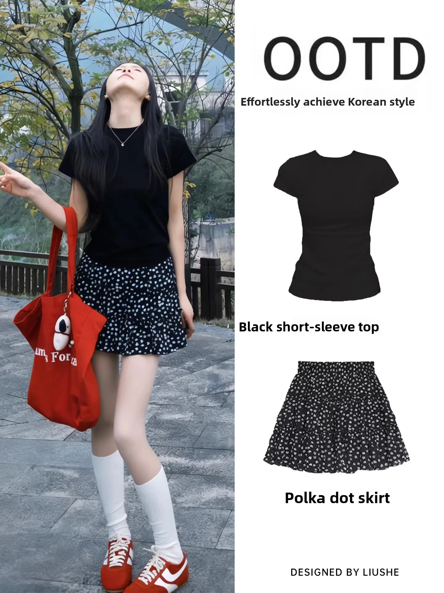 Unique Beautiful Floral Half-length A-line Skirt for Women Summer Slimming Short Skirt Large Size plus Size Elastic Waist