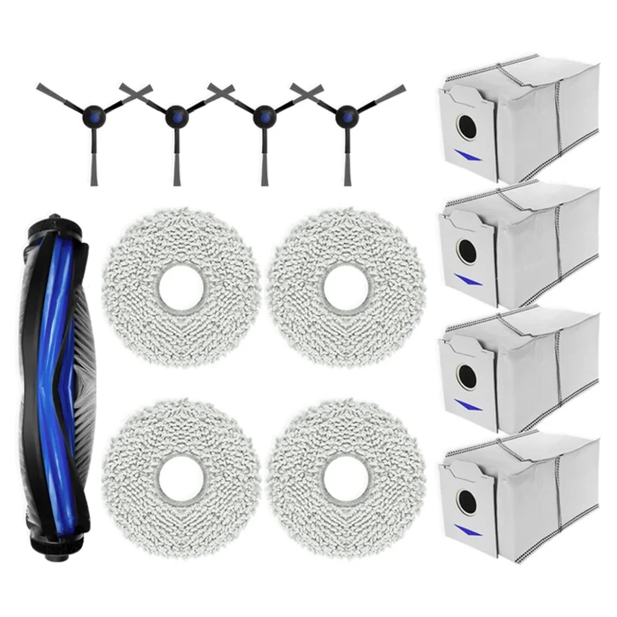 Para Ecovacs Debot N30 OMNI / N30 PRO OMNI piezas de vacío rodillo principal Cepillo Lateral paño de mopa bolsa de polvo Accesorios