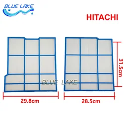 Juegos de filtros de aire acondicionado personalizados izquierda 31,5X29,8 cm derecha 31,5X28,5 cm Hitachi máquina antigua personalizada no original borde de plástico