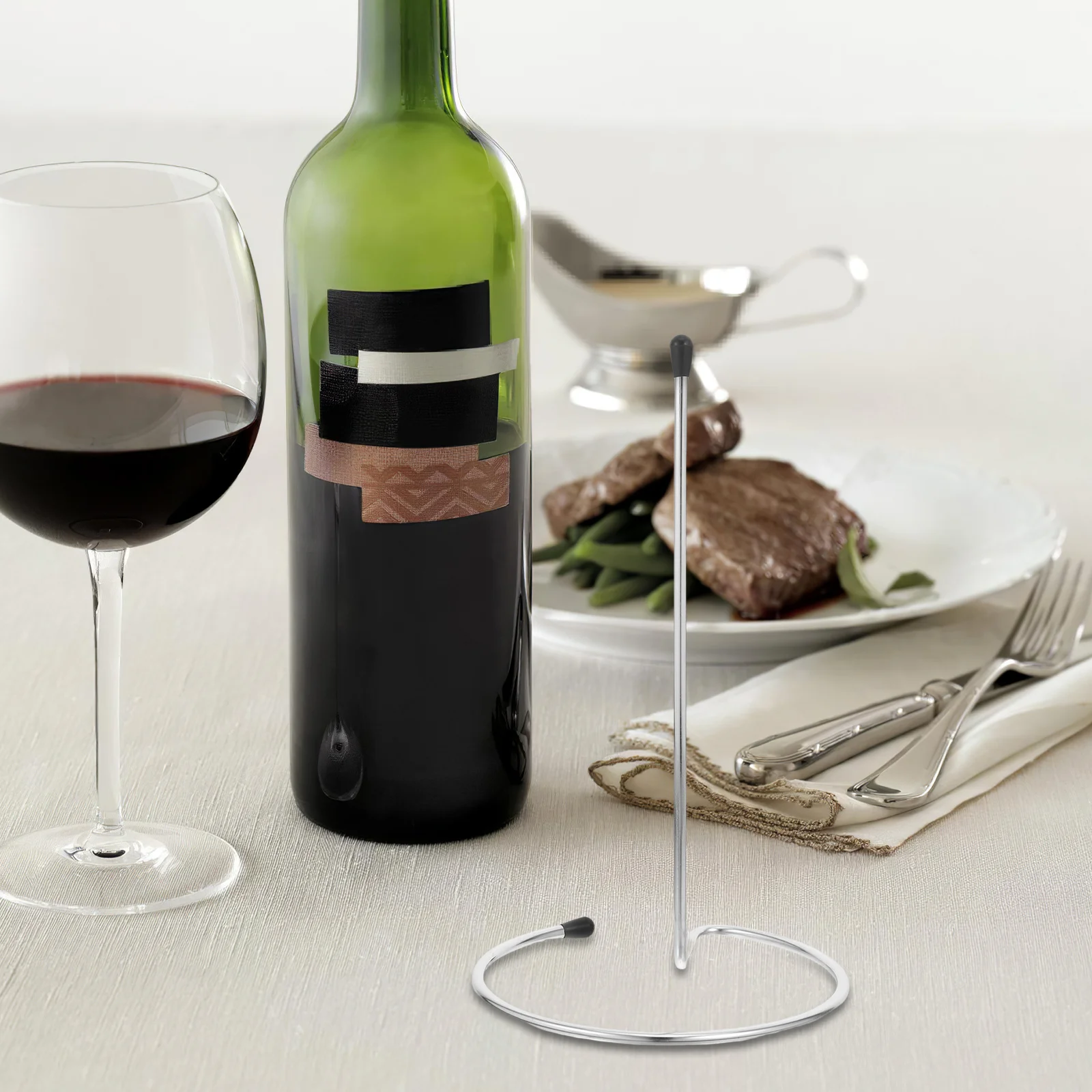 

Multifunctional Wine Decanter Drying Stand Nonslip Metal Wire Rack For Countertop Kitchen Restaurant Stemware Glass Toilet Roll