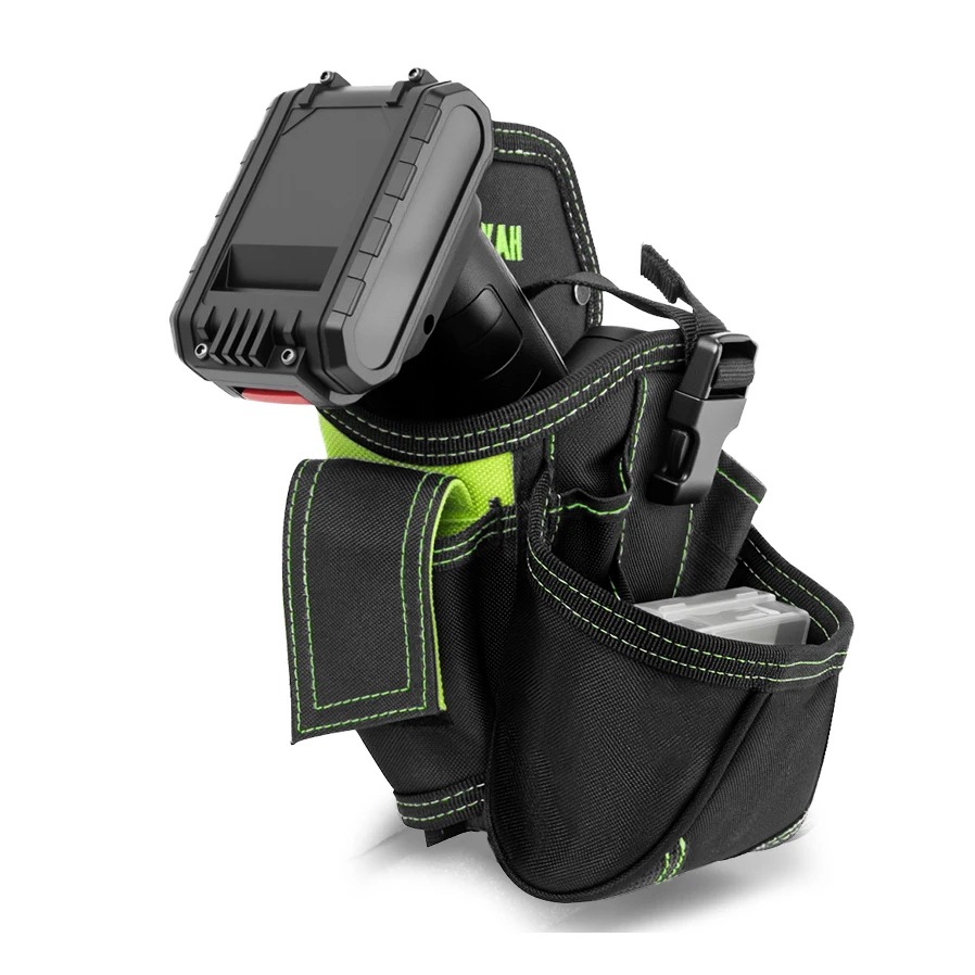 JAKAH Robuste Elektriker-Werkzeugtasche mit großem Fach, Werkzeuggürteltasche, Bohrerholster, Elektriker-Tasche HL060 – Detail 3