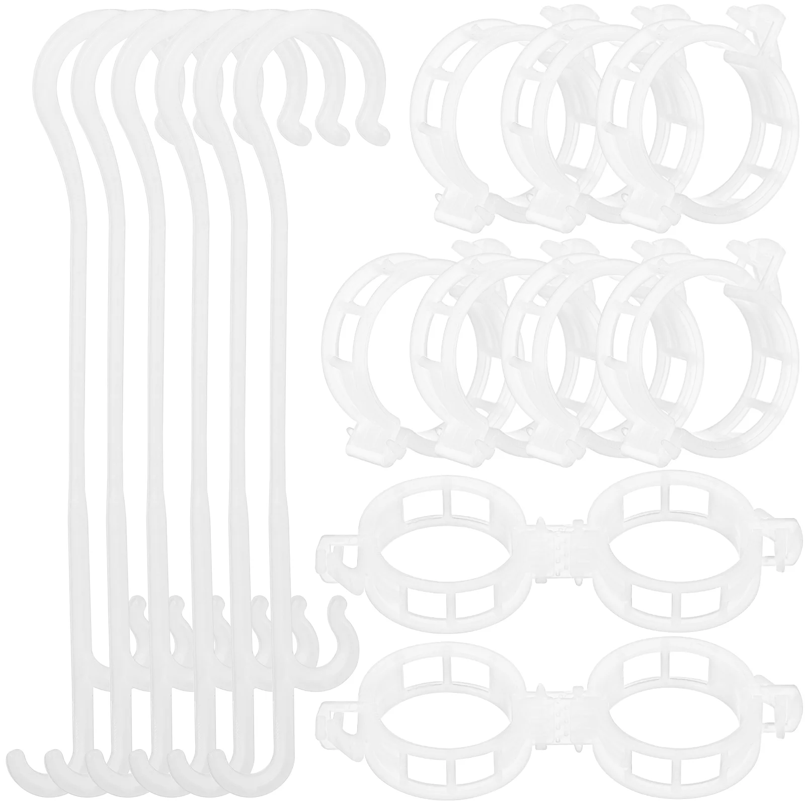 

200 Pcs Tie Vine Clip Plant Climbing Hooks up Tomato Clips for Trellis Support Hanger Plastic