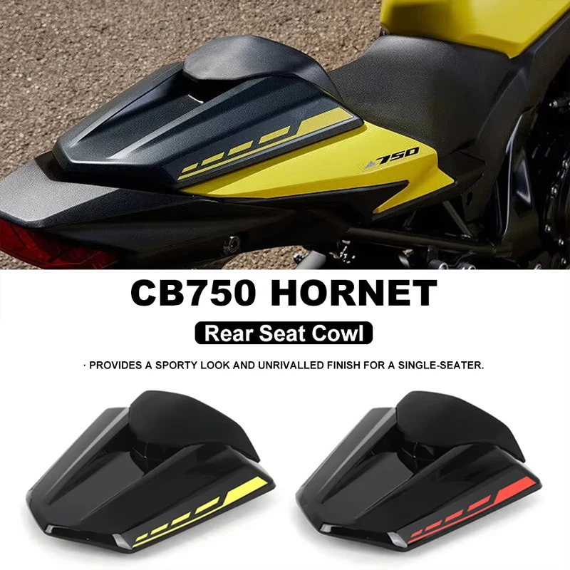 

Motorcycle Carbon Fibre Black New CB750 Hornet 2023 2024 Rear Passenger Pillion Seat Cowl Cover For Honda CB 750 HORNET