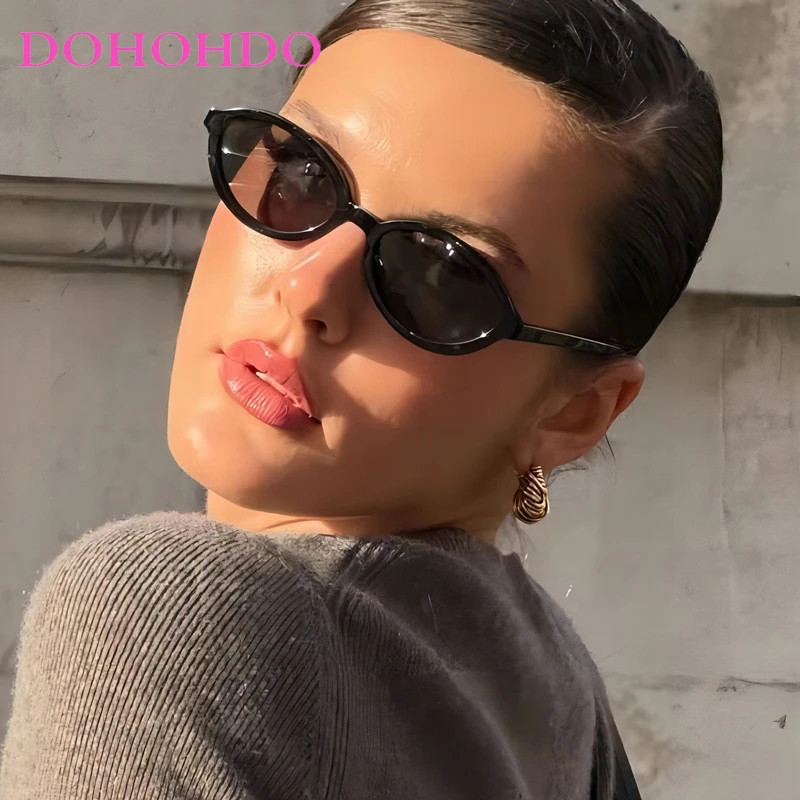 2025 Luxus Mode Sonnenbrillen Männer Vintage Marke Designer Kleine Ovale Sonnenbrille Für Frauen Mode Hip Hop Brillen Shades UV400