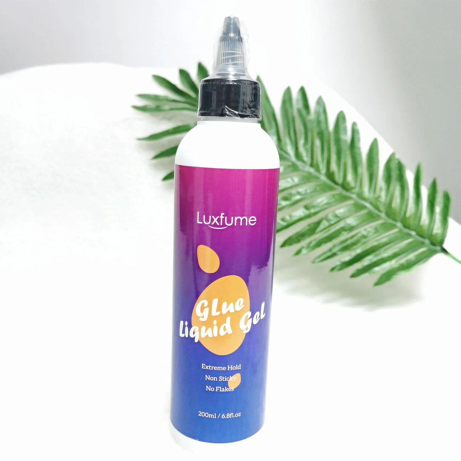 Cola gel líquido invisível peruca adesivo claro borda controle estilo gel para o cabelo do bebê controle de borda renda cola gel forte segurar