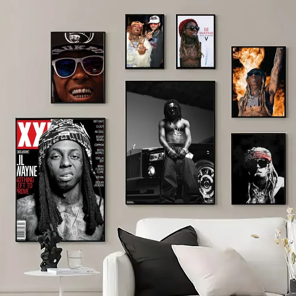 Lil W-Wayne Rapper Wall Pictures para sala de estar, decoração, pequenos pôsteres