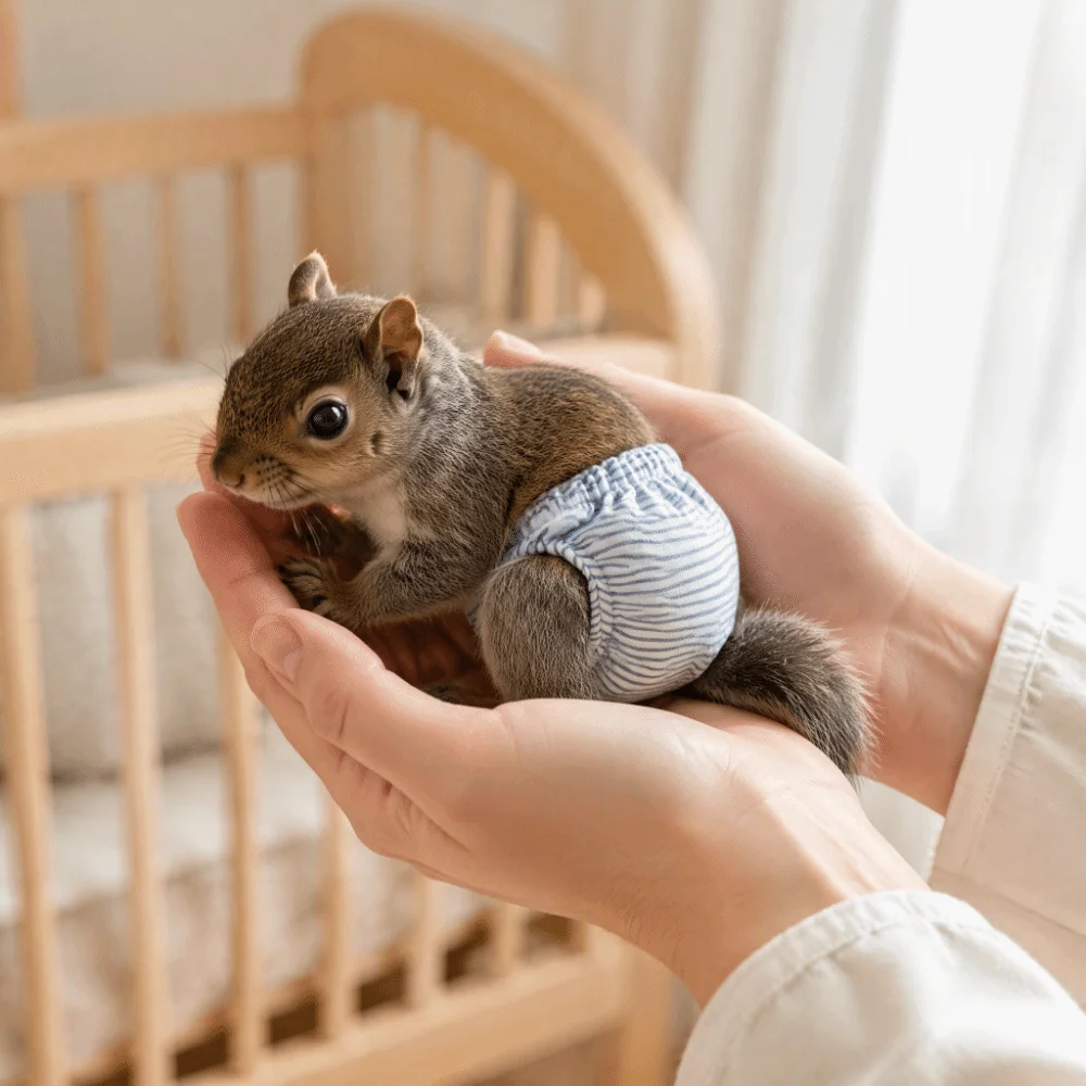 Absorbent Sponge Squirrel Diapers Breathable Elasticity Small Pet Menstruation Diaper Comfortable Washable Potty Training Pants