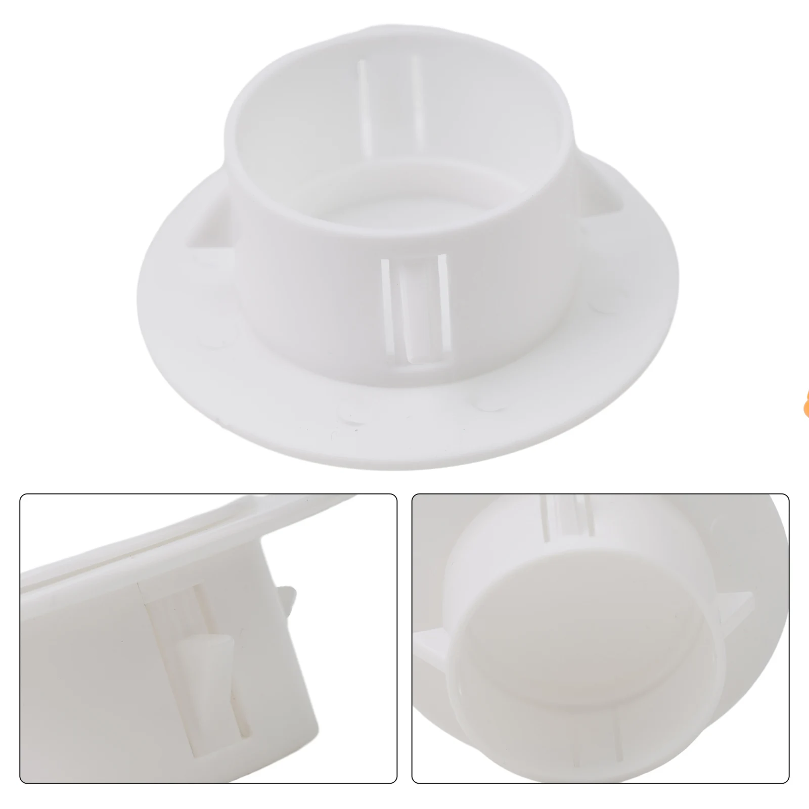 Penutup segel pipa drainase, 40-100mm lubang udara dekoratif Cover Plug dinding lubang Outlet Cover Baffle Cover topi putih