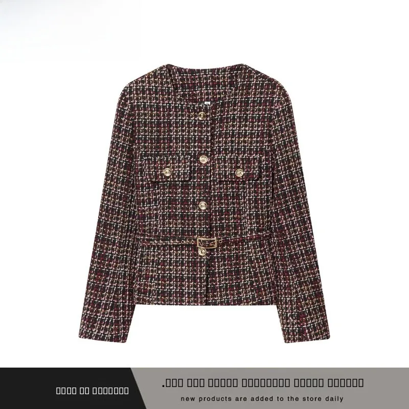 

Faionable Simple Match All ZA New Women's Long Sve Coats Texture Thiened Belt Decoration Long Sve Outerwear