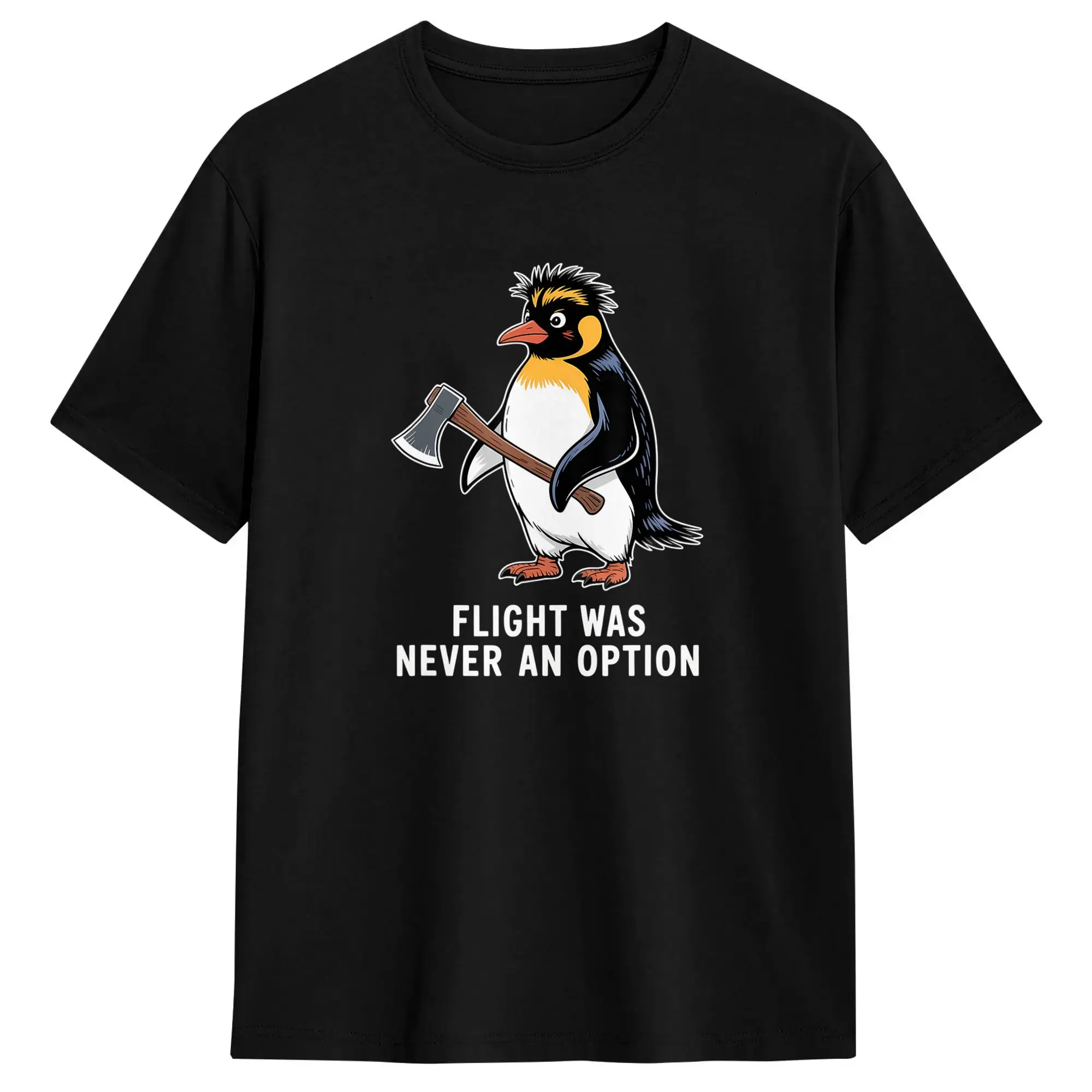 Vintage T-Shirt Funny Birds Squad Vintage Flight was Never an Option Peace Cotton T-Shirts  Trending Tee Shirt  Casual Tops