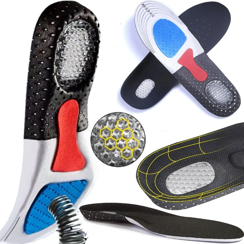 

Orthopedic Insoles for Man Women Memory Foam Cushion Gel Insole Silicone Arch Support Pads Sport Shoe Pad Soft Running Insert