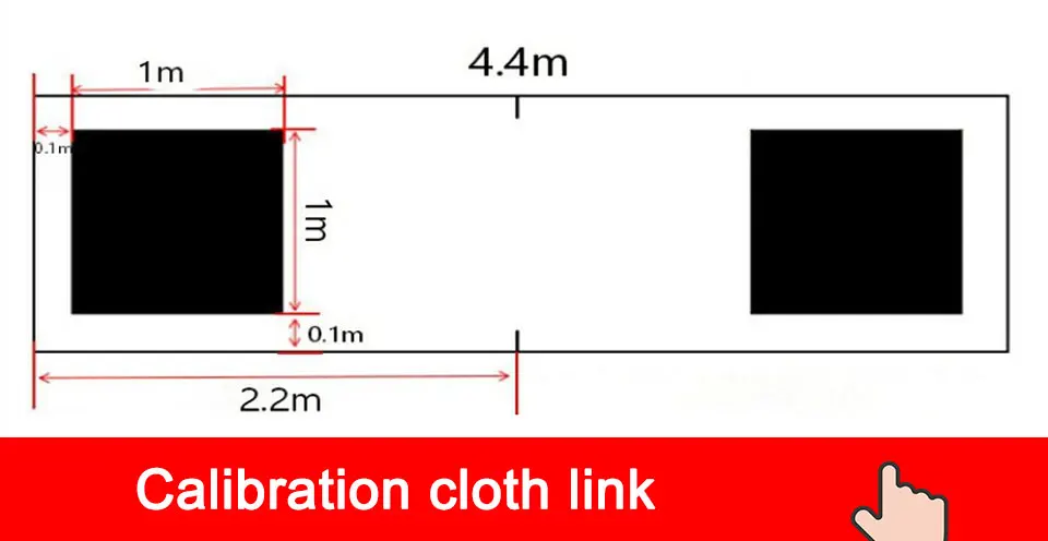 QMKJ 2 Pieces 2D 3D Automatic completion Calibration cloth surround Seamless splicing fabric For 3D 360 Camera System
