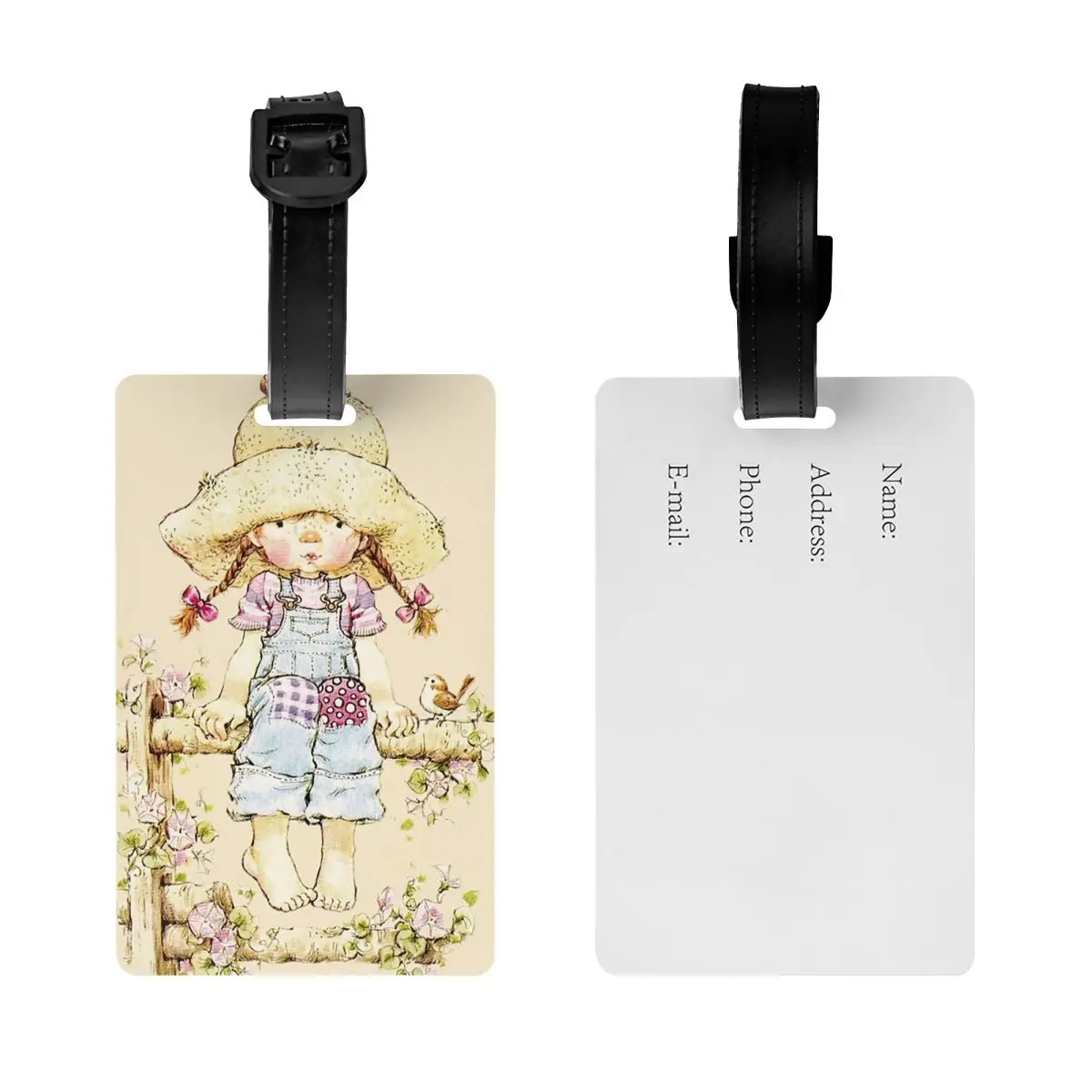 

Бирки для багажа Kawaii Sarah Kay: аксессуары для чемоданов, этикетки для путешествий, держатели для идентификационных бирок, именные таблички с адресом