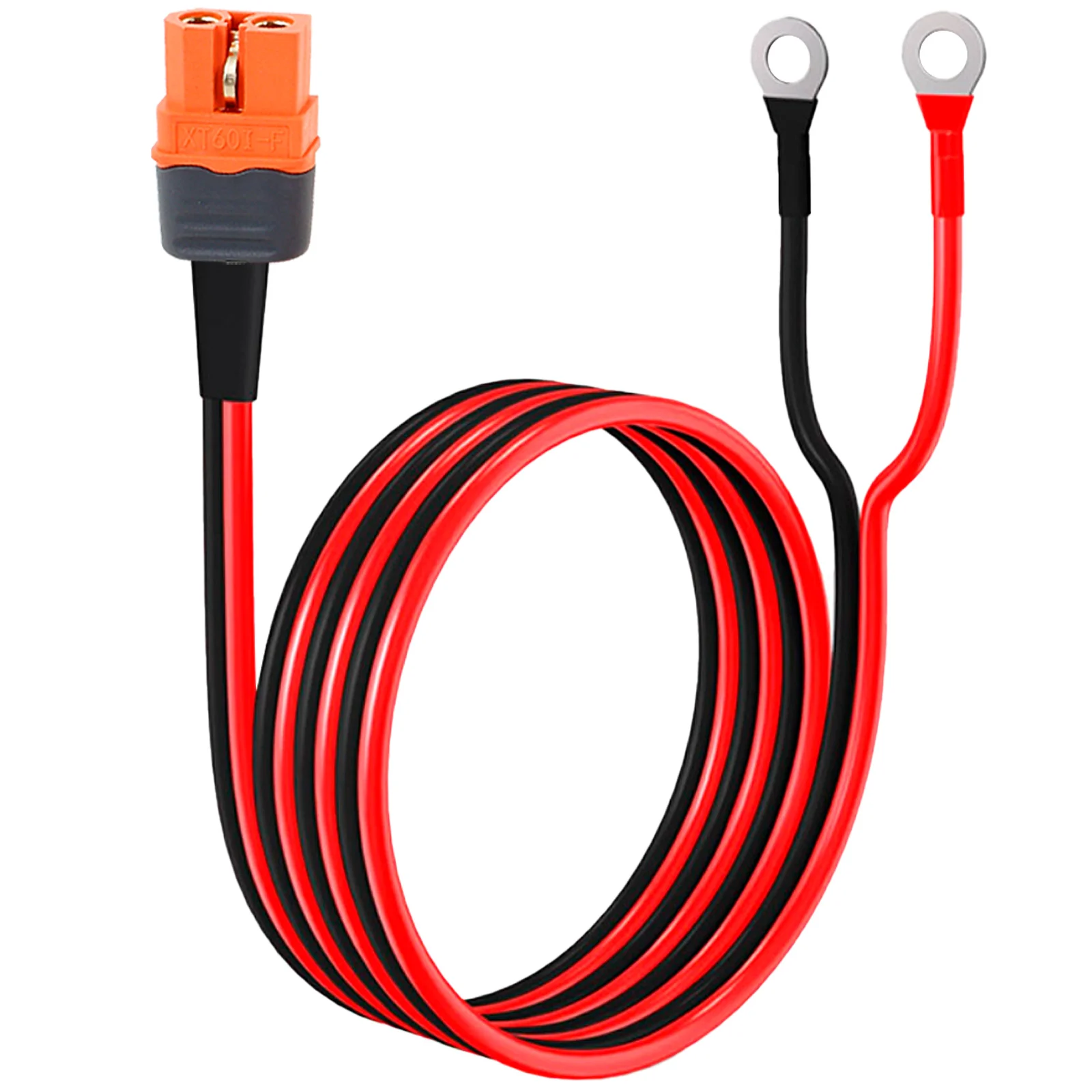 XT60i to O Ring Terminal Cable 10 AWG 10FT XT60i Female to O Ring Connector XT60i-F Extension Cable for Power Solar Generator