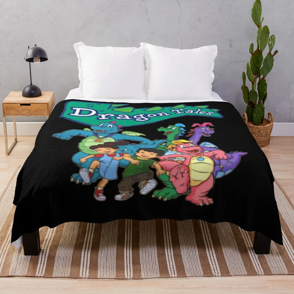 

Dragon Tales Graphic Classic Throw Blanket Luxury Thicken For Decorative Sofa Custom Giant Sofa Blankets