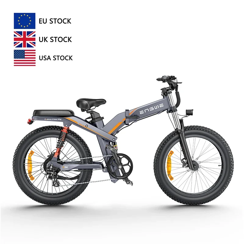 ENGWE X24 SE Hydraulic oil brakes 20*4inch fat tires Triple Suspension Foldable E-bike engwe x24 stock 1000w 150km