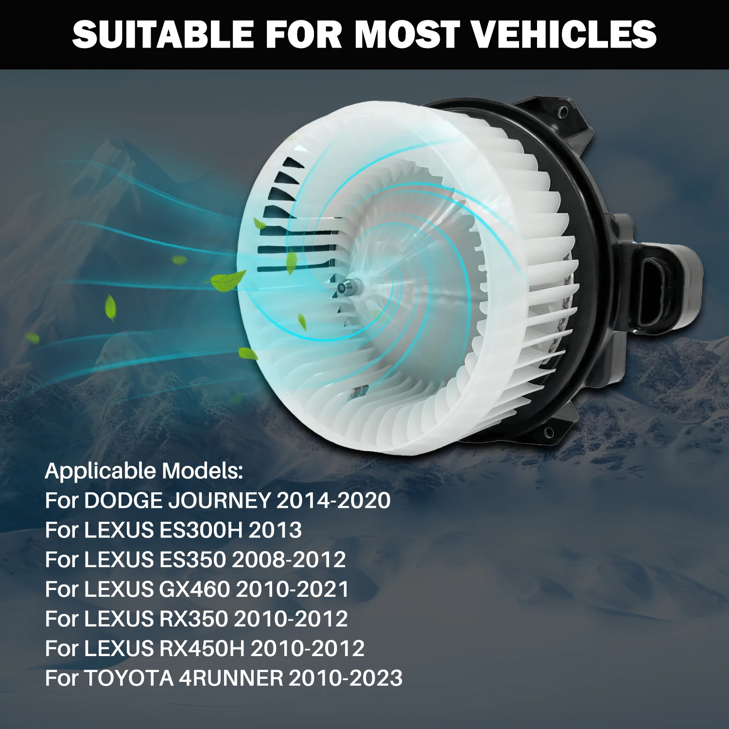 

Aspligo Air Conditioner AC Heater Blower Motor With Fan Cage For 68232372AC, 87103-0E040, 87103-0C040, 87103-60400, 871030E040,