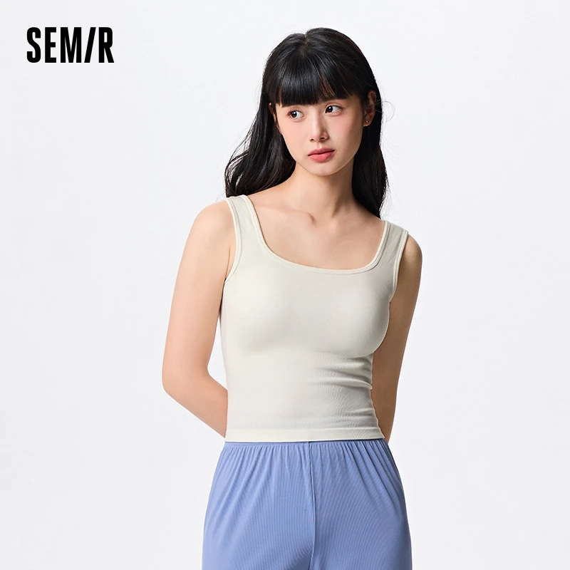 

Semir Bra Women Elastic Comfortable Breathable Vest Without Rims Casual Sports Bra Slimming Beautiful Back