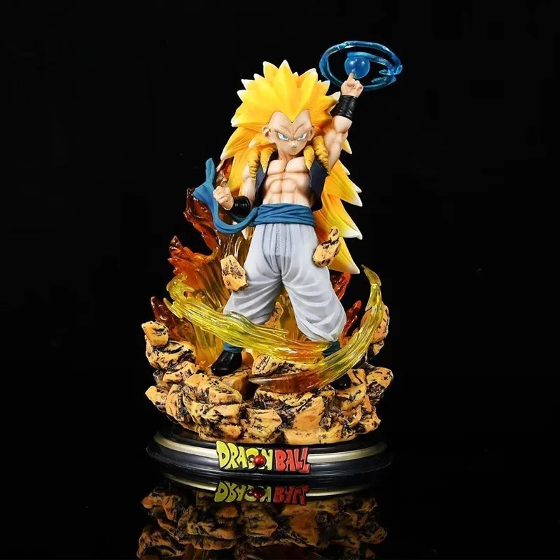 Dragon Ball Z Gotenks Anime Figure Super Saiyan 3 22cm PVC Statue Model Figurine Desktop Car Collection Ornament Christmas Gifts