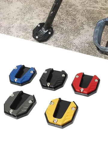 Motorcycle Bikes Kickstand Extender Foot Side Stand Extension Foot Pad Support Plate Motorcycle Accessories