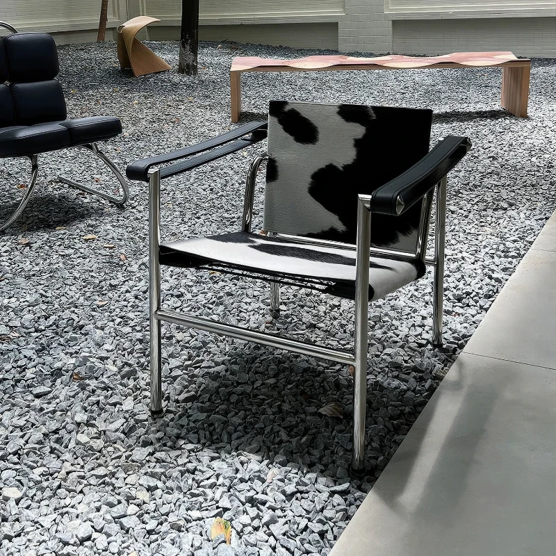 Designer armrest single chair medieval Bauhaus single sofa