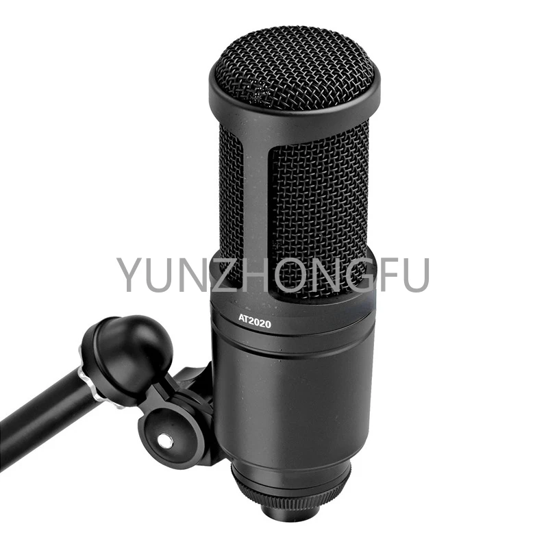 AT2020 large diaphragm capacitive recording microphone for live streaming recording studio microphone